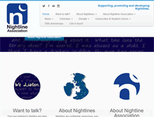 Tablet Screenshot of nightline.ac.uk