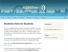 Tablet Screenshot of nightline.org.uk